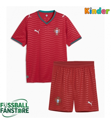 Portugal Replik Heimtrikot Kinder WM 2026 Kurzarm (+ Kurze Hosen)